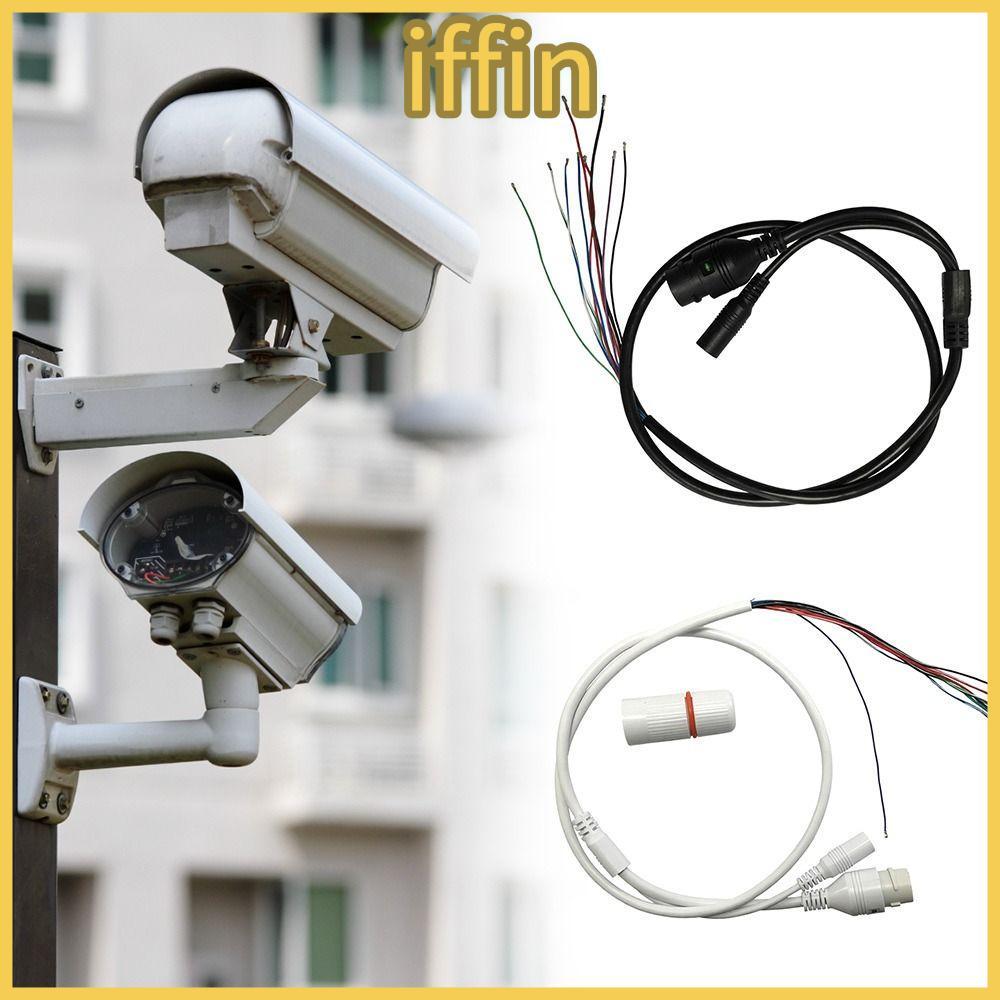 IFFIN สายกล้อง IP, กันน้ําทนทานสายกล้องวงจรปิด, Professional DC + RJ45 9Pin RJ45 Connector การตรวจสอ