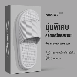 จัดส่งจากสมุทรสาคร รองเท้าแตะสำหรับใช้ในบ้านสไตล์ใหม่ รองเท้าแตะ EVA สำหรับคู่รัก รองเท้าแตะสำหรับผู้ชายในฤดูร้อน TH