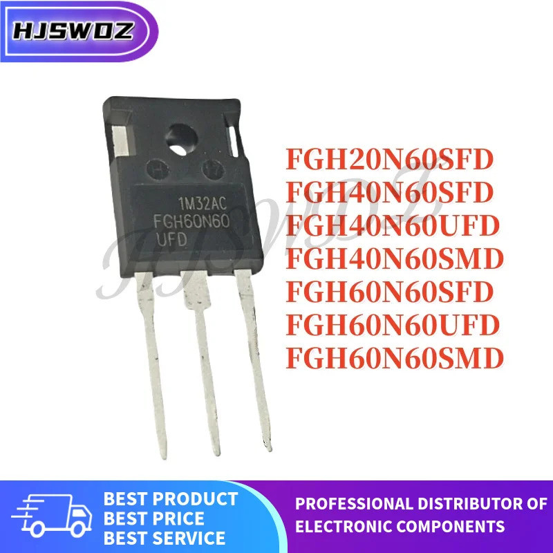 5PCS Original FGH20N60SFD FGH60N60SFD FGH60N60UFD FGH40N60UFD FGH40N60SFD FGH40N60SMD FBH60N60N60SMD