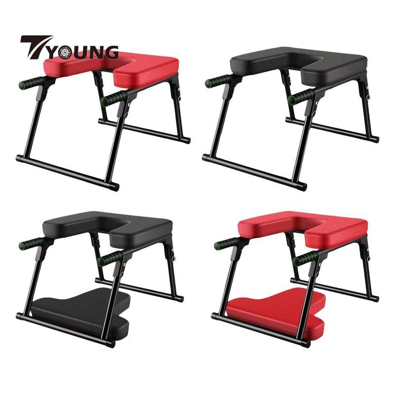 [มีจําหน่าย] Yoga Headstand Bench Yoga Headstander การออกกําลังกาย Gym Balance Training Home PU Pads
