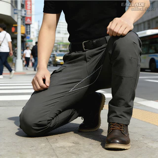 EAGLADE Urban Techwear Pants แห้งเร็วไร้เหล็ก พร้อมด้วย 10 ซิปพิเศษ สำหรับการใช้งานในทุกวันและสไตล์โมเดิร์น