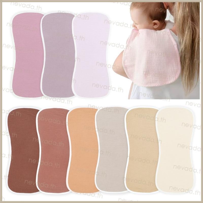 Nev ʚɞ 3xBaby Burp Cloth Drooling Pad สําหรับ Teething Nursing Towel