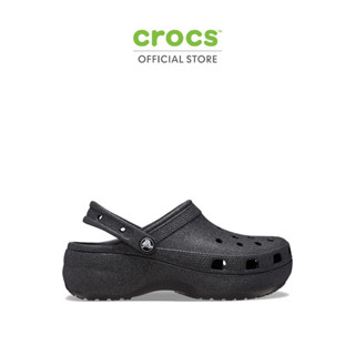 CROCS รองเท้าลำลองผู้หญิง CLASSIC PLATFORM GLITTER CLOG รุ่น…