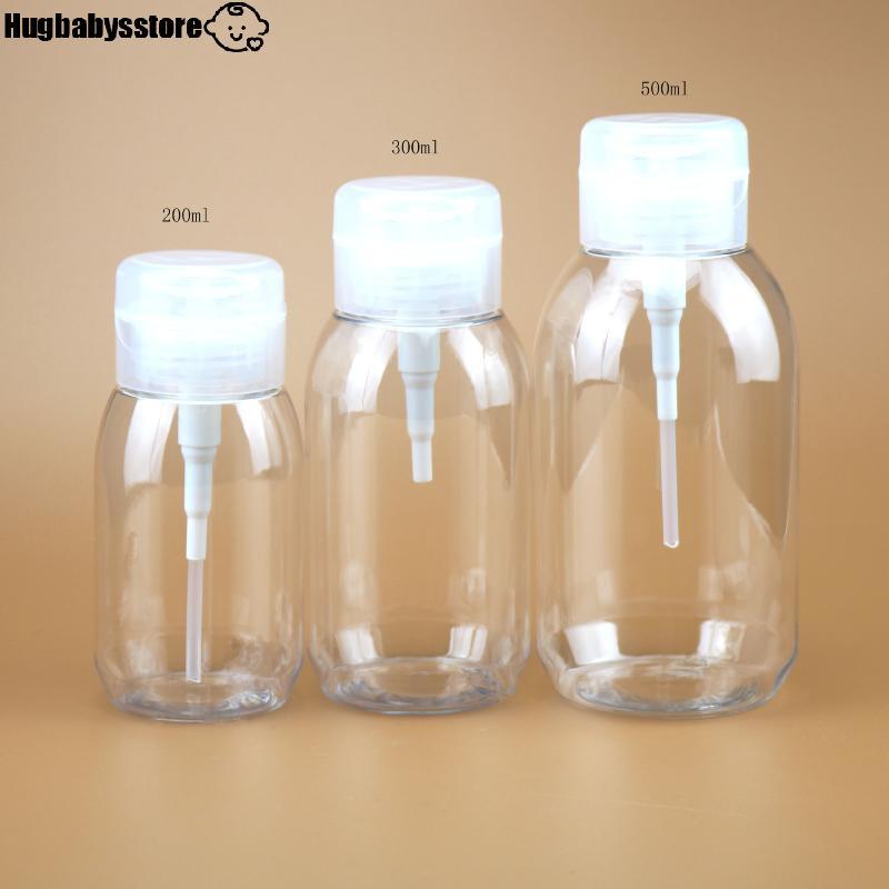 [Hugbabys-t] ขวดรีฟิล 200/300/500ML ขวดแบบกดบรรจุขวด Push Down ขวดจ่ายปั๊มเปล่าสําหรับยาทาเล็บแต่งหน้า Remover ขวด ราคา ถูกที่สุด ดีลบีเคเค แกลเลอรีภาพที่ 5