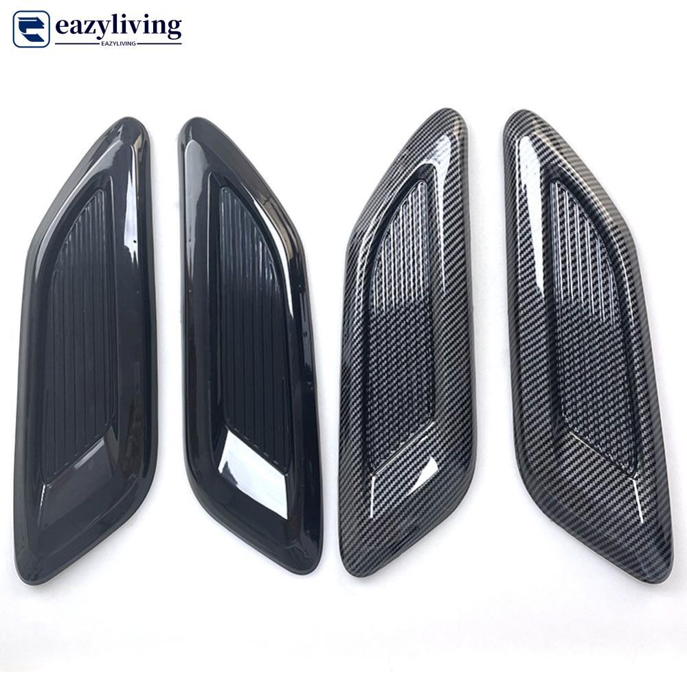 EAZYLIVING 3 ชิ้น/เซ็ต Universal รถ Air Flow Intake Hood Scoop Vent Bonnet ตกแต่งครอบคลุม Center ด้า