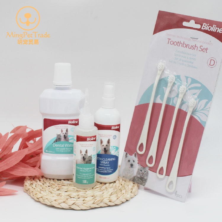 Bioline Pet Dog Mouthwash Cat ผลิตภัณฑ์ทําความสะอาดช่องปากแปรงสีฟันเจลเครื่องมือทําความสะอาด [cxS]