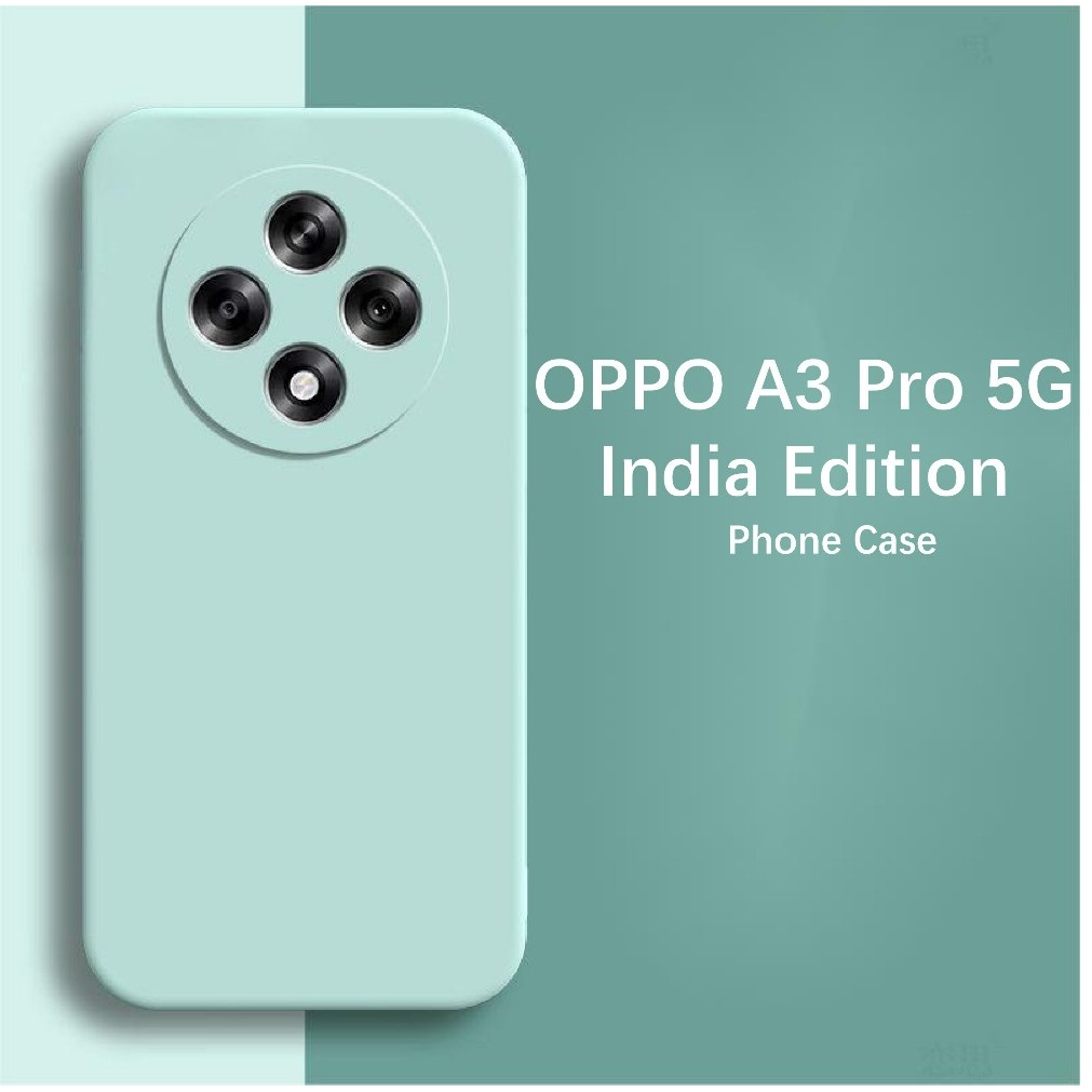 ขายร้อนสําหรับ OPPO A3 Pro 5G India Edition กรณีป้องกันการล่มสลายซิลิโคนเต็มกรณีคลาสสิกสีทึบเคสโทรศั