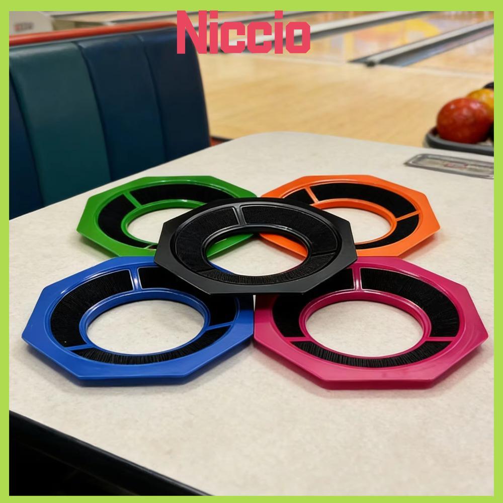 NICCIO Bowling Ball Holder, 2-in-1 หกเหลี่ยม Bowling Ball Siding Pad Holder, Professional ลื่นพร้อมก
