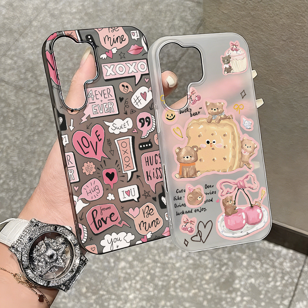 COD คสโทรศัพท์ for Samsung A56 A07 A17 5G Case S26 S23 S25 Ultra A05S A36 A06 A35 A55 A15 A53 A54 4G S24 FE น้ำค้างแข็ง