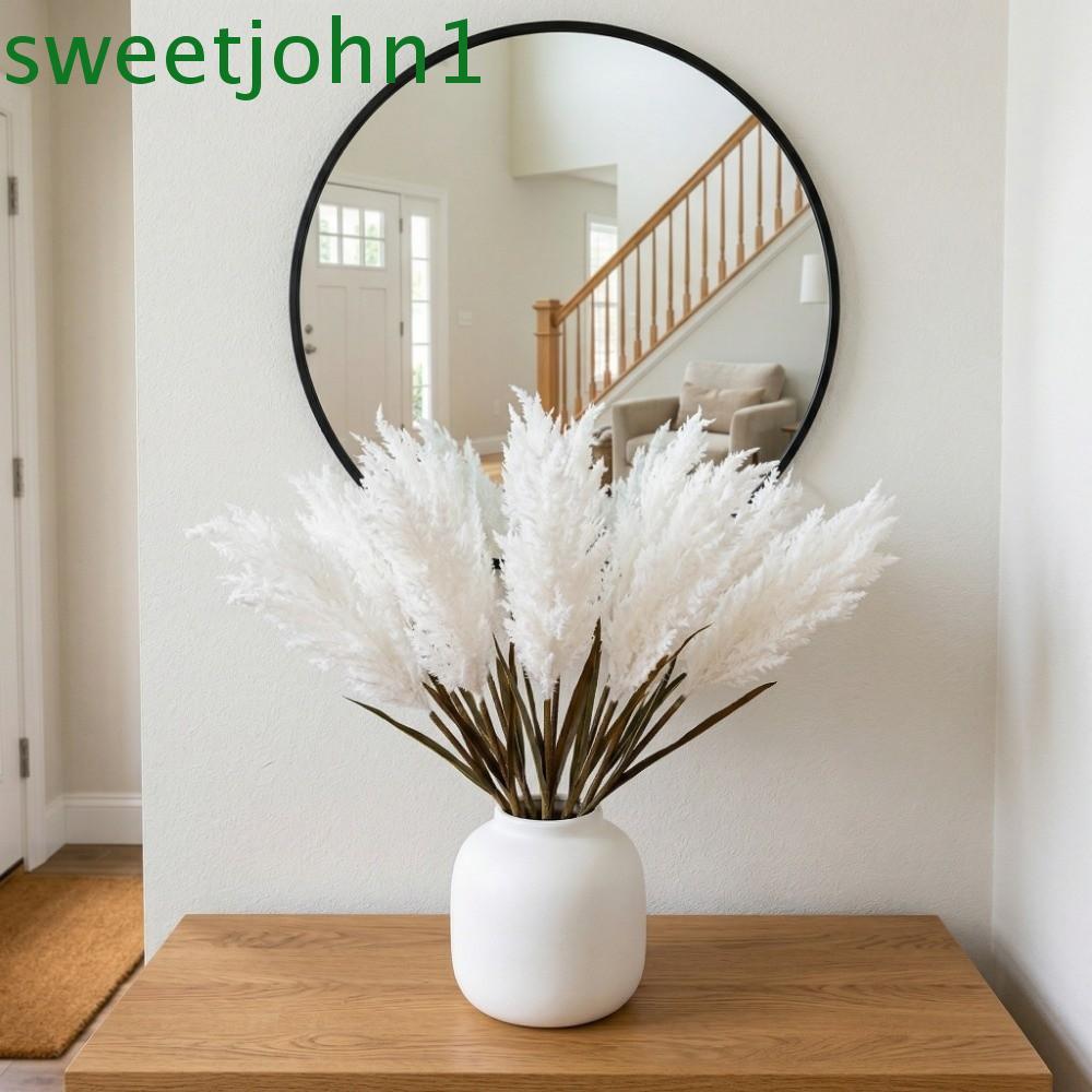 SWEETJOHN กกแห้งประดิษฐ์,สไตล์บ้านในชนบทพลาสติกประดิษฐ์ Reed Dog Sage, การจัดดอกไม้ 100 ซม.จําลองสาข