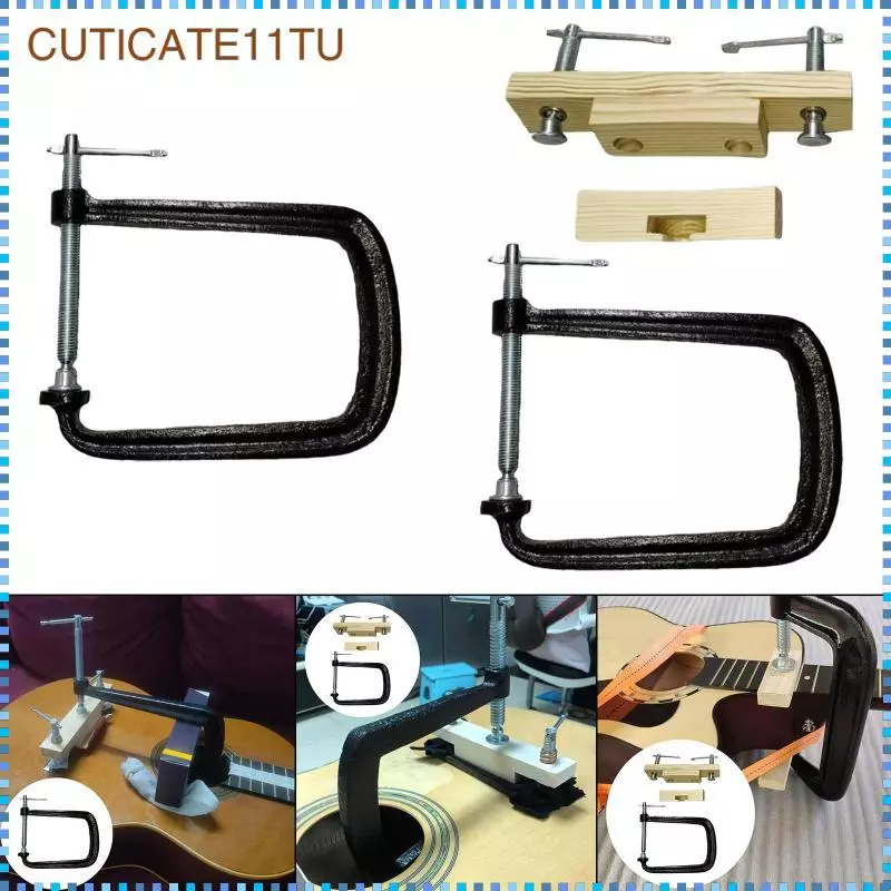 [cuticate11tu] แคลมป์สะพานกีต้าร์โปร่งพื้นบ้าน เครื่องดนตรี ส่วนสะพาน Clipping เครื่องมือ กีต้าร์โปร่ง การบํารุงรักษา คลิปติดตั้ง