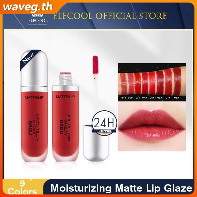 NOVO Velvet Lip Glaze Matte Moisturizing Lip Gloss 9 Colors Lip Dye Liquid lipstick WAVETH – โปรปัง
