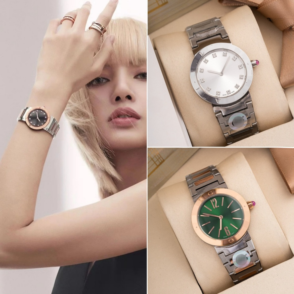 【ก่อนสั่งสอบถาม】ราคา4900/5100 นาฬิกาควอตซ์ หน้าปัดกระจกแซฟไฟร์ สายสแตนเลสหรู Size33mm