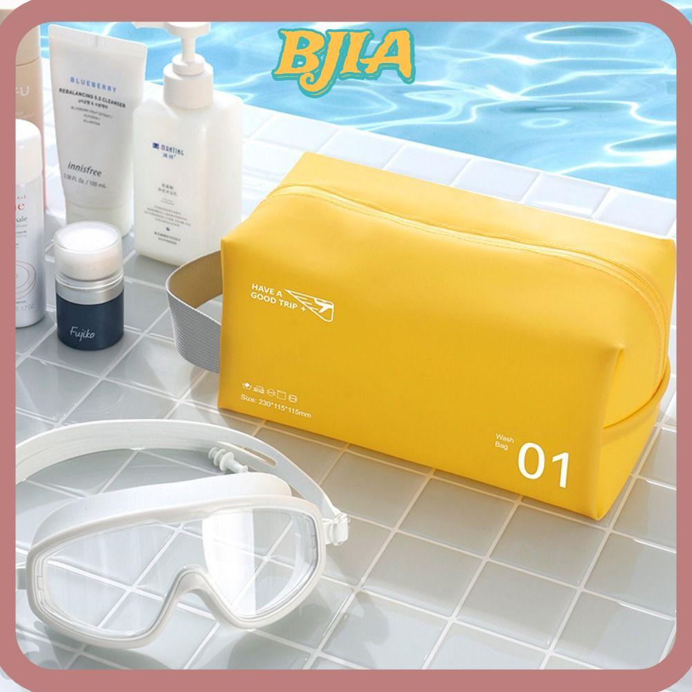 BJA กระเป๋าแต่งหน้ากระเป๋าเก็บกระเป๋า PVC Simple Travel Organizer กระเป๋า PVC