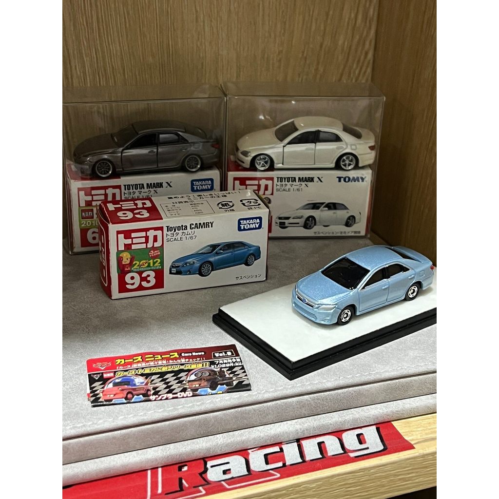 Domeka Japanese Version New Car Sticker No. 93 Toyota Camry Camry Blue Hybrid Camry 1/67 Flawless รา
