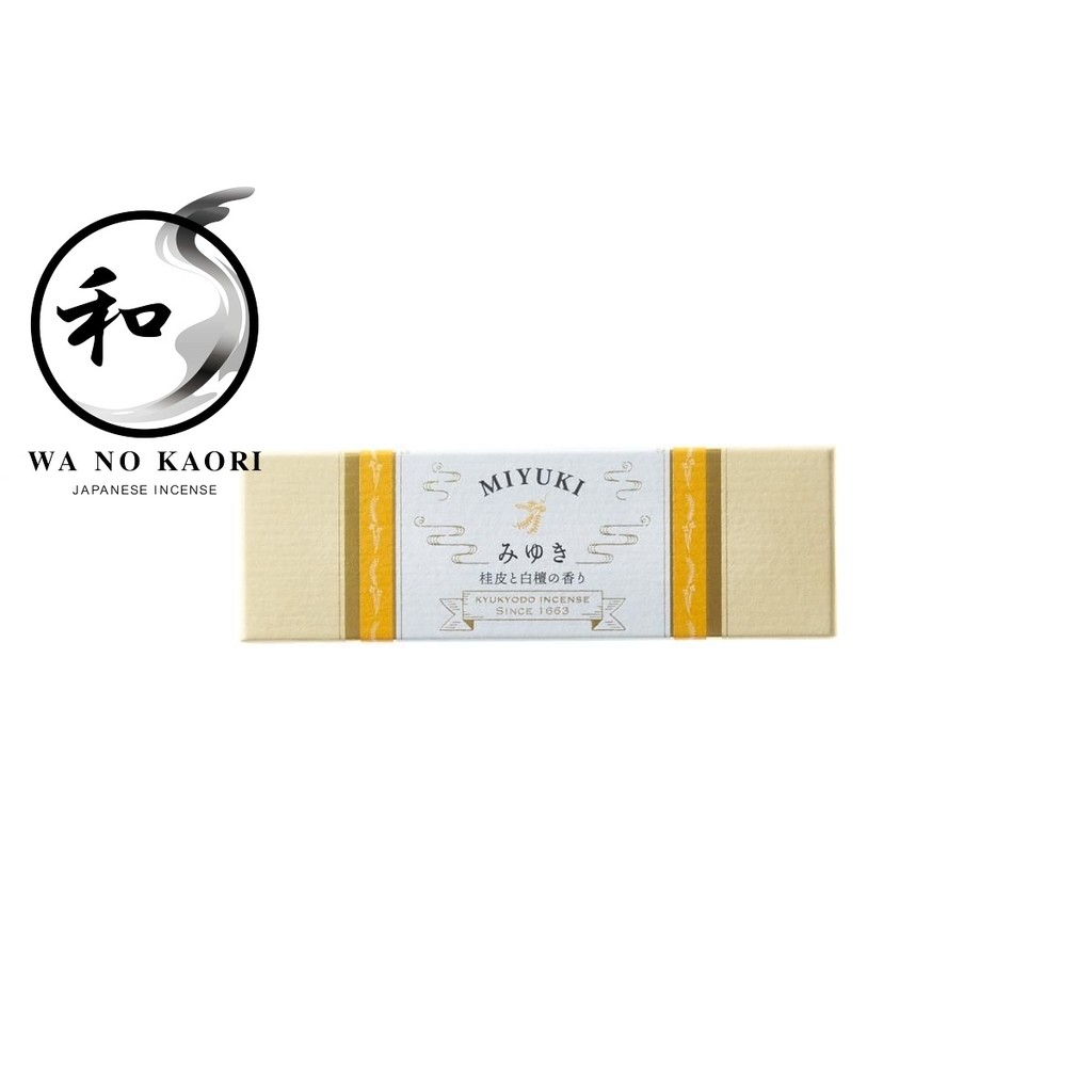 Kyukyodo KYUKYODO INCENSE Miyuki Cinnamon Bark & Sandalwood 85 sticks Japan Incense ธูปหอม ญี่ปุ่นแท