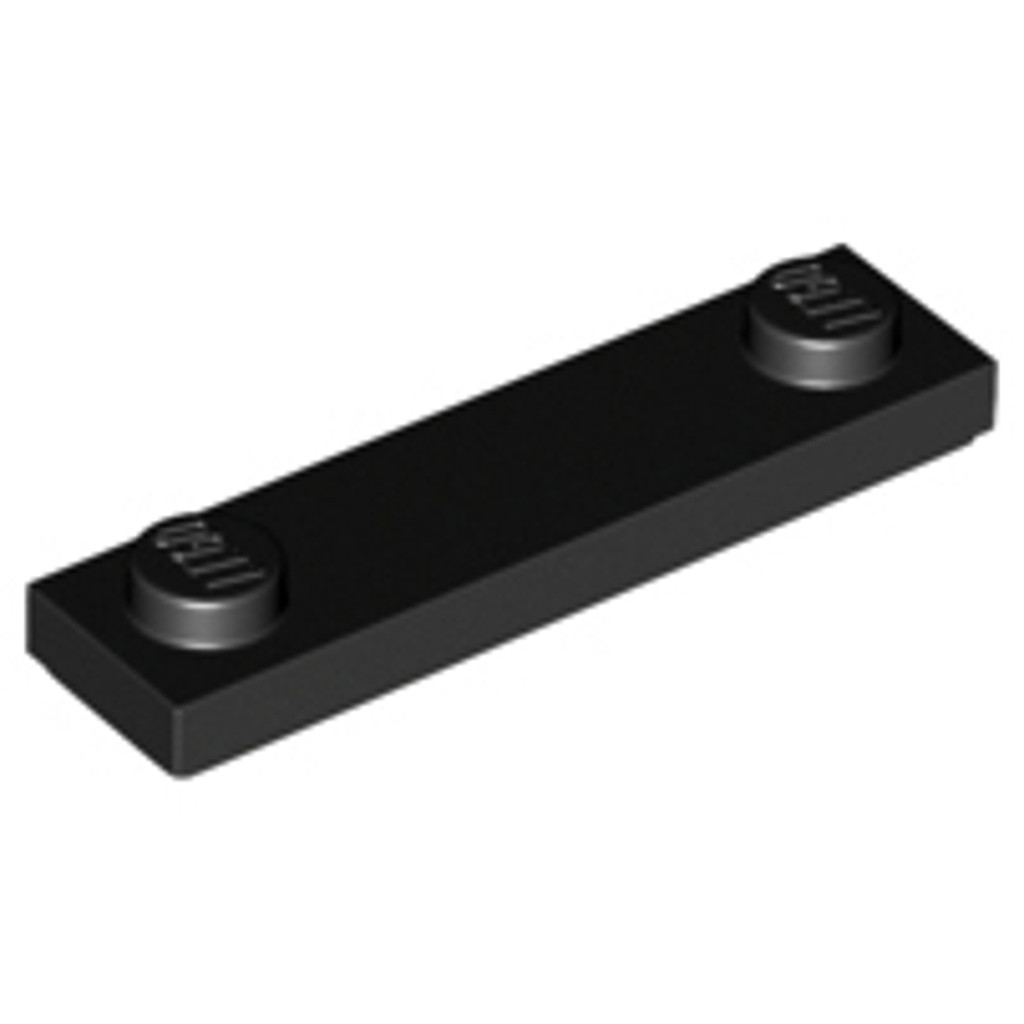 Brick2cube Part - Plate, Modified 1 x 4 with 2 Studs with Groove - 41740