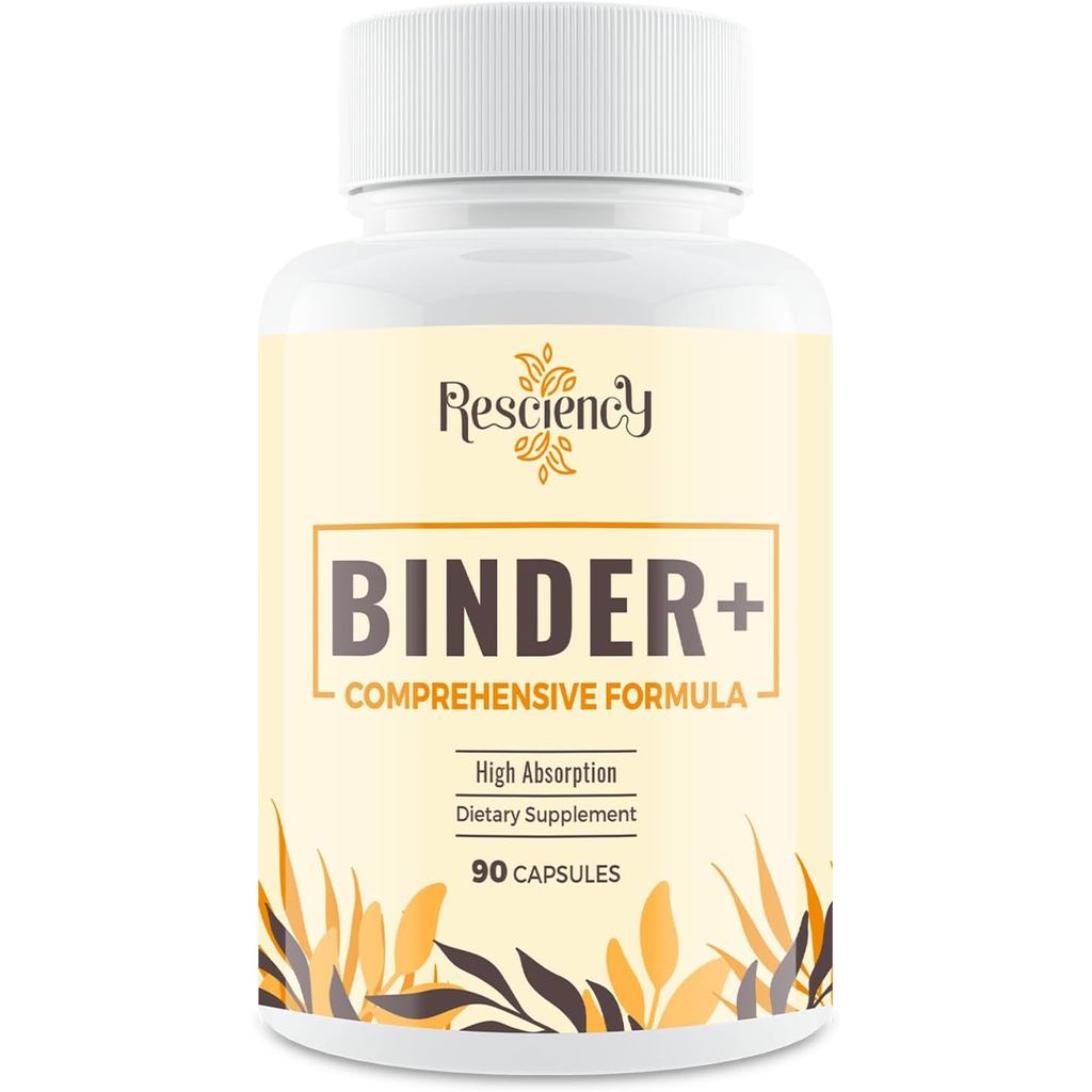 Resciency Binder – ถ่านกัมมันต์, Zeolite, Bentonite Clay, , Propr Dietary Blends - Liver & Gut, Max 