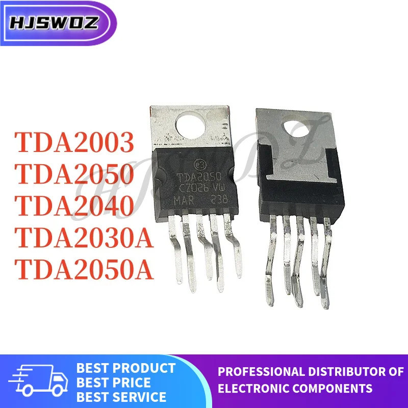 10pcs mos TDA2030 TDA2030A TDA2003A TDA2050A TDA2003 TDA2050 TDA2040 TO220-5 High Power ในสต็อก TBDE