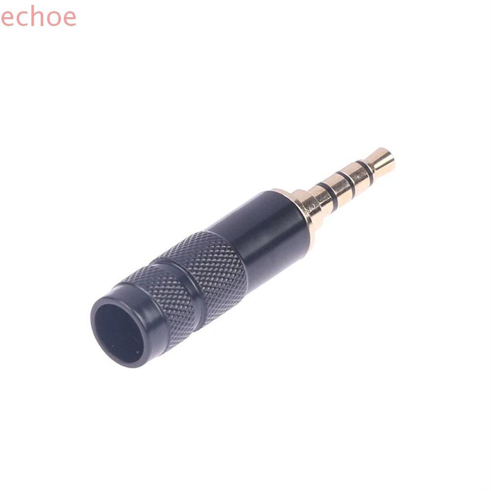 ECHOEDGE TRS TO TRRS Connector DIY อุปกรณ์เสริมชุบทอง 3.5 มม.TRS ชาย 3.5 มม.TRRS หญิง 3 เสาปลั๊ก 4 เ