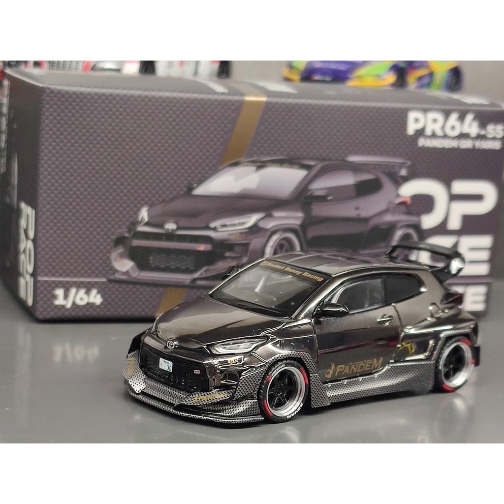 [Orphan] POPRACE Hong Kong Exhibition Limited GR Yaris Black Wheel Electroplated Black Alloy Model 1