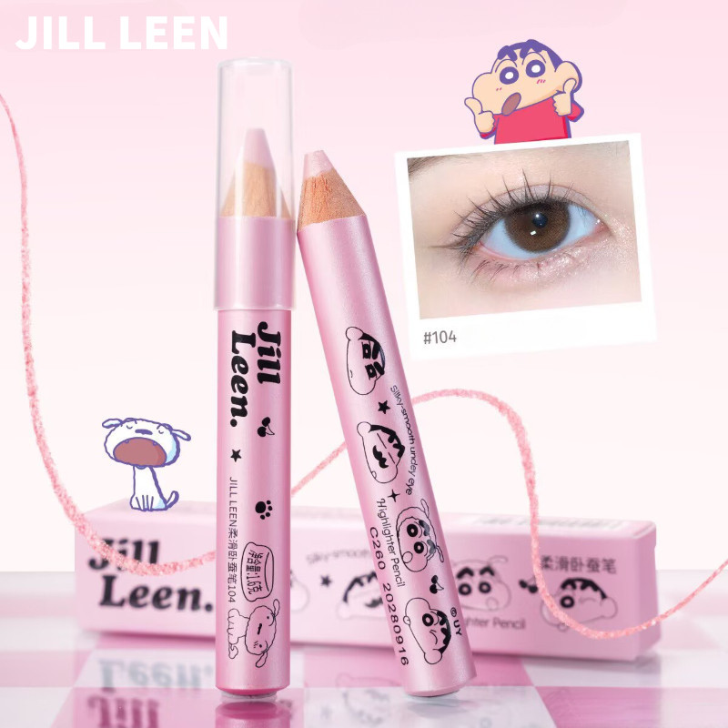 JILL LEEN Lying Down Silkworm Pen เพิ่มความกระจ่างใส Big Eyes อายไลเนอร์สามมิติใต้ตาโกหกลง Silkworm ปากกา – โปรปัง