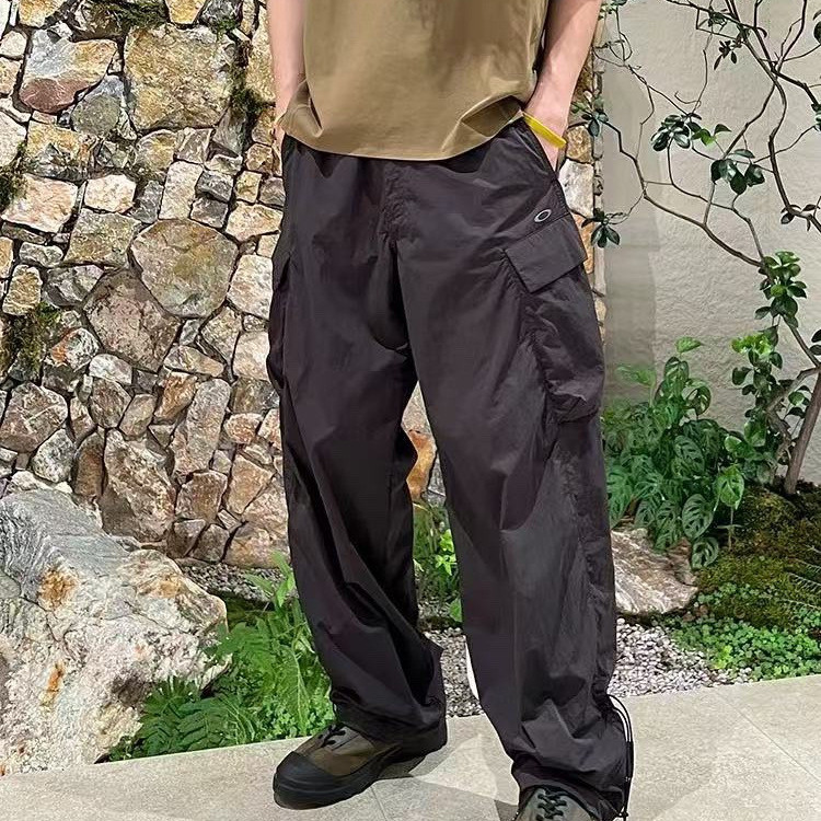 ZN5R Oak Functional workwear large pocket lightweight casual trousers loose work pants straight-leg 
