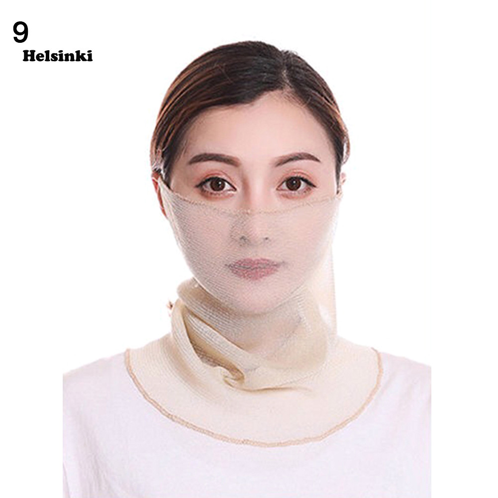 HLS ฤดูร้อนผู้หญิงดอกไม้พิมพ์ Anti-UV Face Cover คอ Gaiter ผ้าพันคอผ้าพันคอ