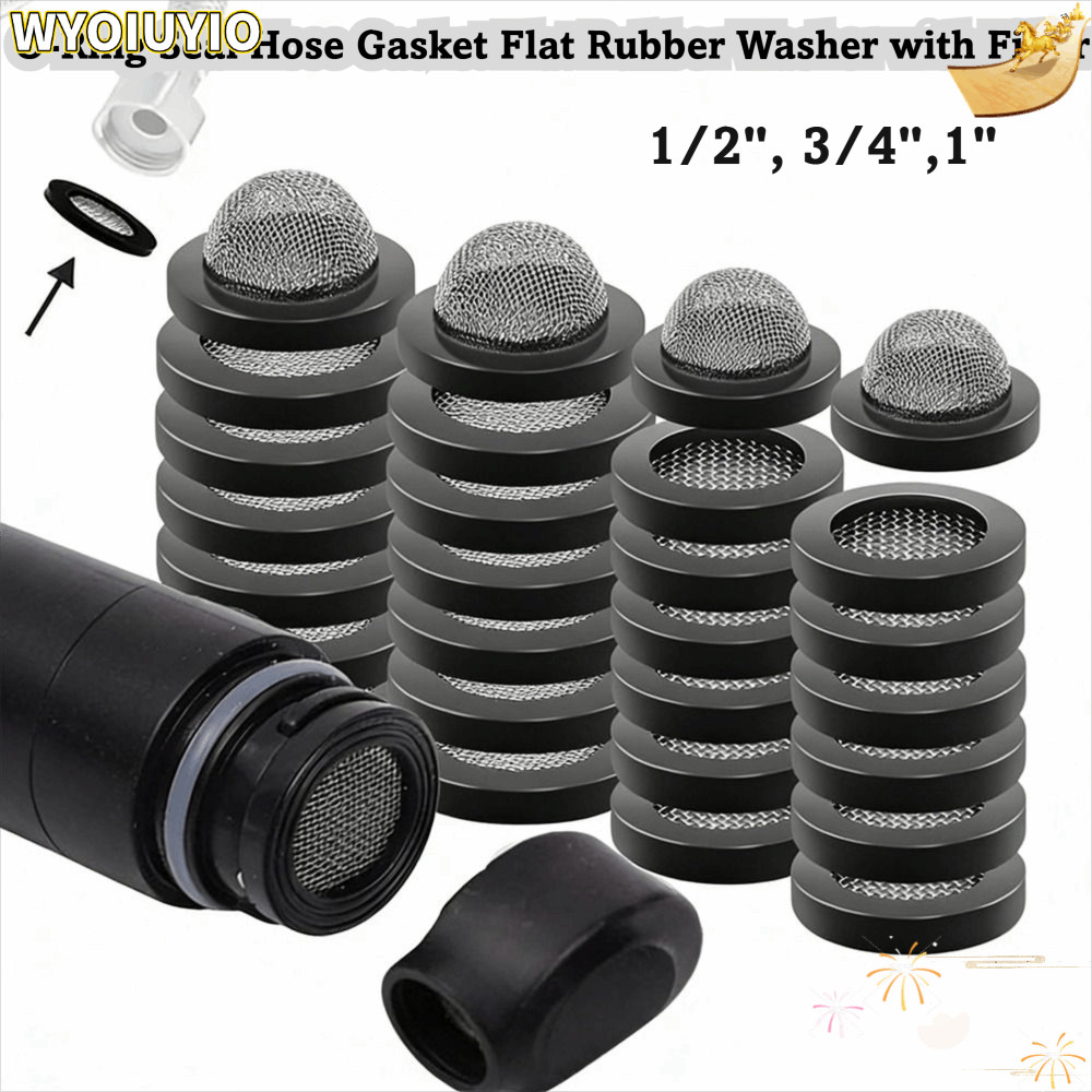 WYOIUYIO 1PC แบนยางเครื่องซักผ้า, Water Clean Joint Percolator ก๊อกน้ําปะเก็นยาง, ปั๊มน้ํา Fitting 1/2 ~ 1 แบนยางเครื่องซักผ้า O-Ring ซีลท่อปะเก็นกรองก๊อกน้ํา Grommet