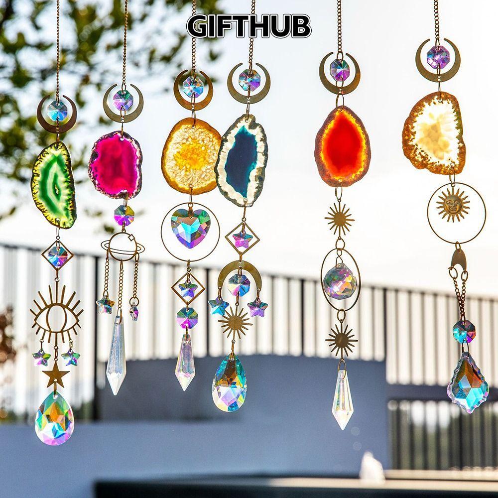 GIFTHUB Sun Catcher Window Home Agate Rainbow Maker