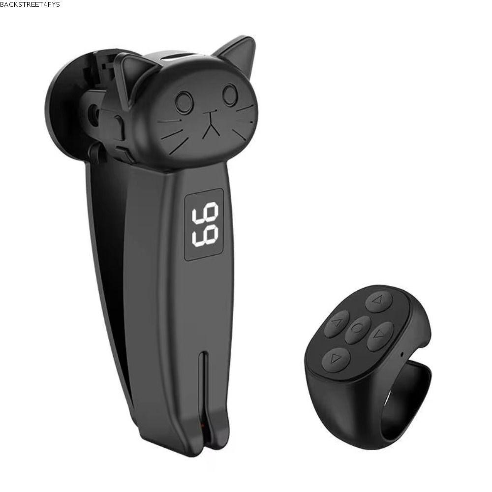 BACKSTAGEEET4FC3 Electric Auto Page Turner, Mute ABS Finger Clicking Device, Quick Click Mini Blueto