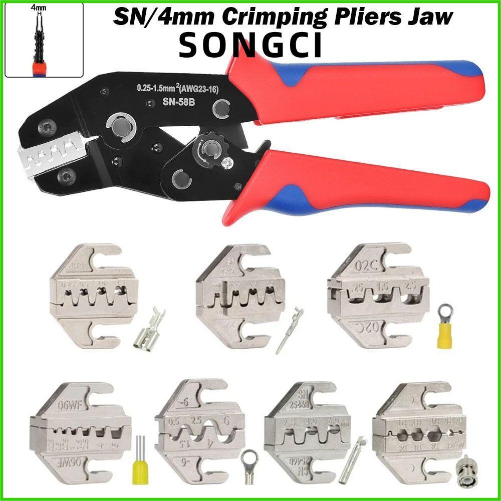 SONGCI SN CRIMPING คีม Jaw, 06WF 2549 03H SN-2546B 02C CRIMPING คีมขากรรไกร,กว้าง 4 มม.48B 58B CRIMP