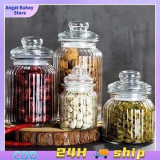 High-quality glass food storage jars, leak-proof and airtight storage jars, portable storage jars