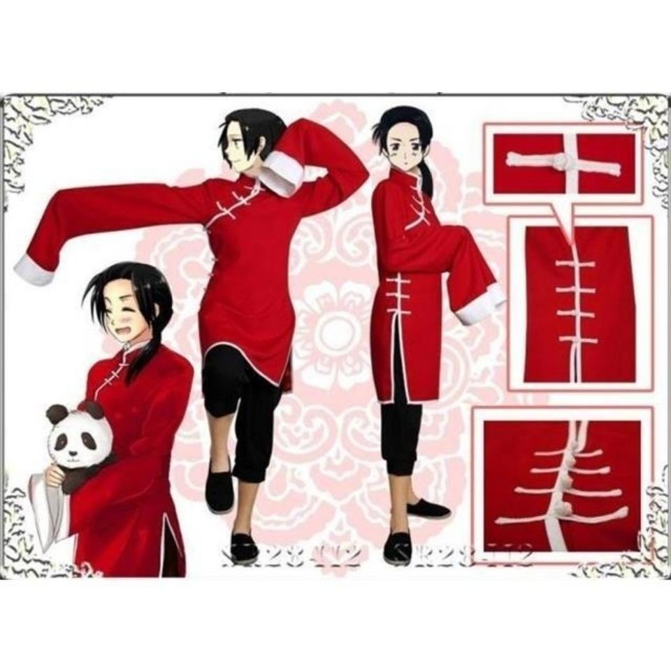 World Stars Wang Yao คอสเพลย์APH Hetalia แบบจีน King Yao และMotherland Jun Tang เครื่องแต่งกายCYL1