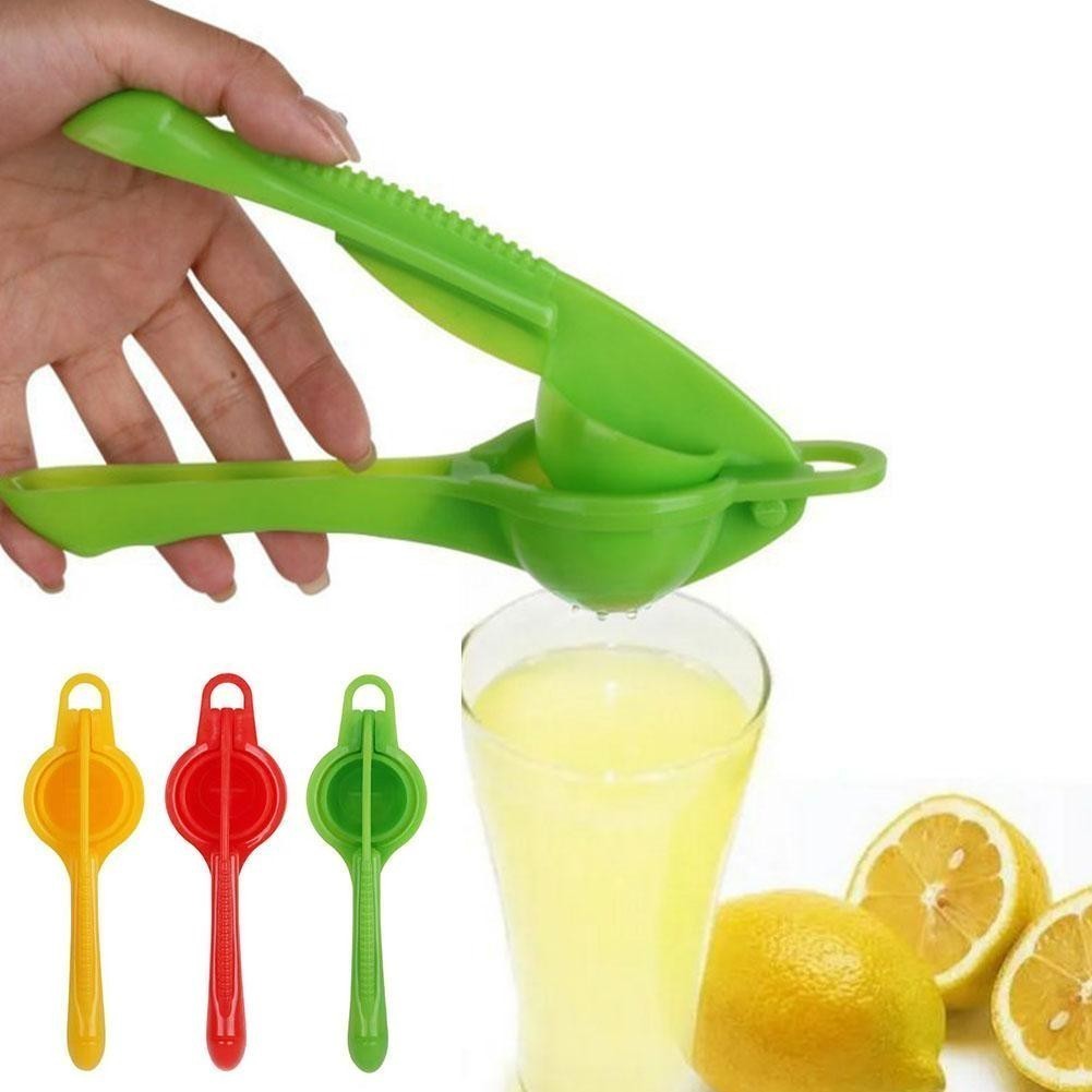 Manual Lemon Juicer Presser พลาสติก Lemon Squeezer เครื่องมือพกพาในครัว I8g7