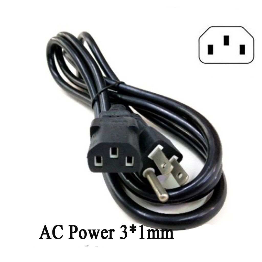 สาย AC Power 3*1mm เส้นใหญ่ ทนต่อความร้อน สำหรับ PC POWER SUPPLY