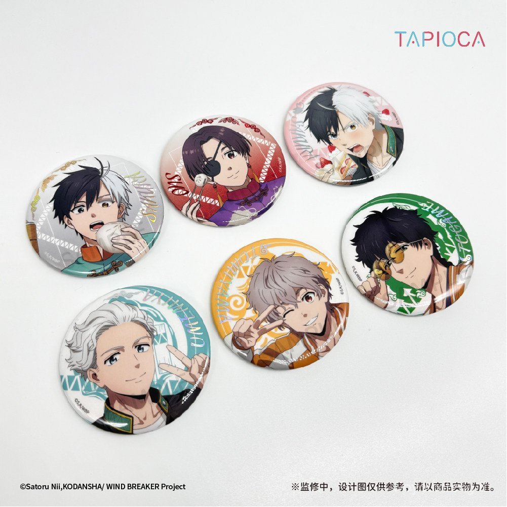 [หมีเล่นมูมิน] WIND Chime WIND BREAKER Magazine Painting Hot Color Bar Badge สินค้าพร้อมสต็อก