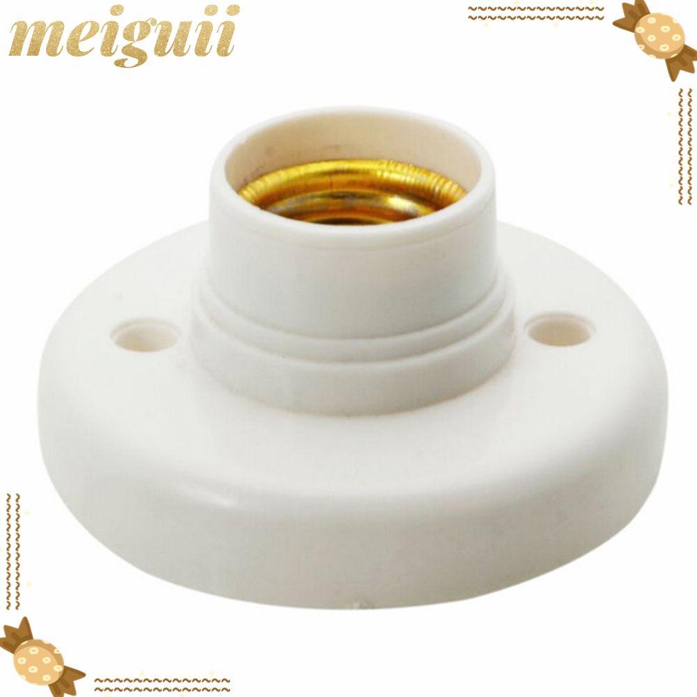 MEIGUII ที่วางโคมไฟ ขาตั้งยึดเปลือกพลาสติก การแปลง LED E27