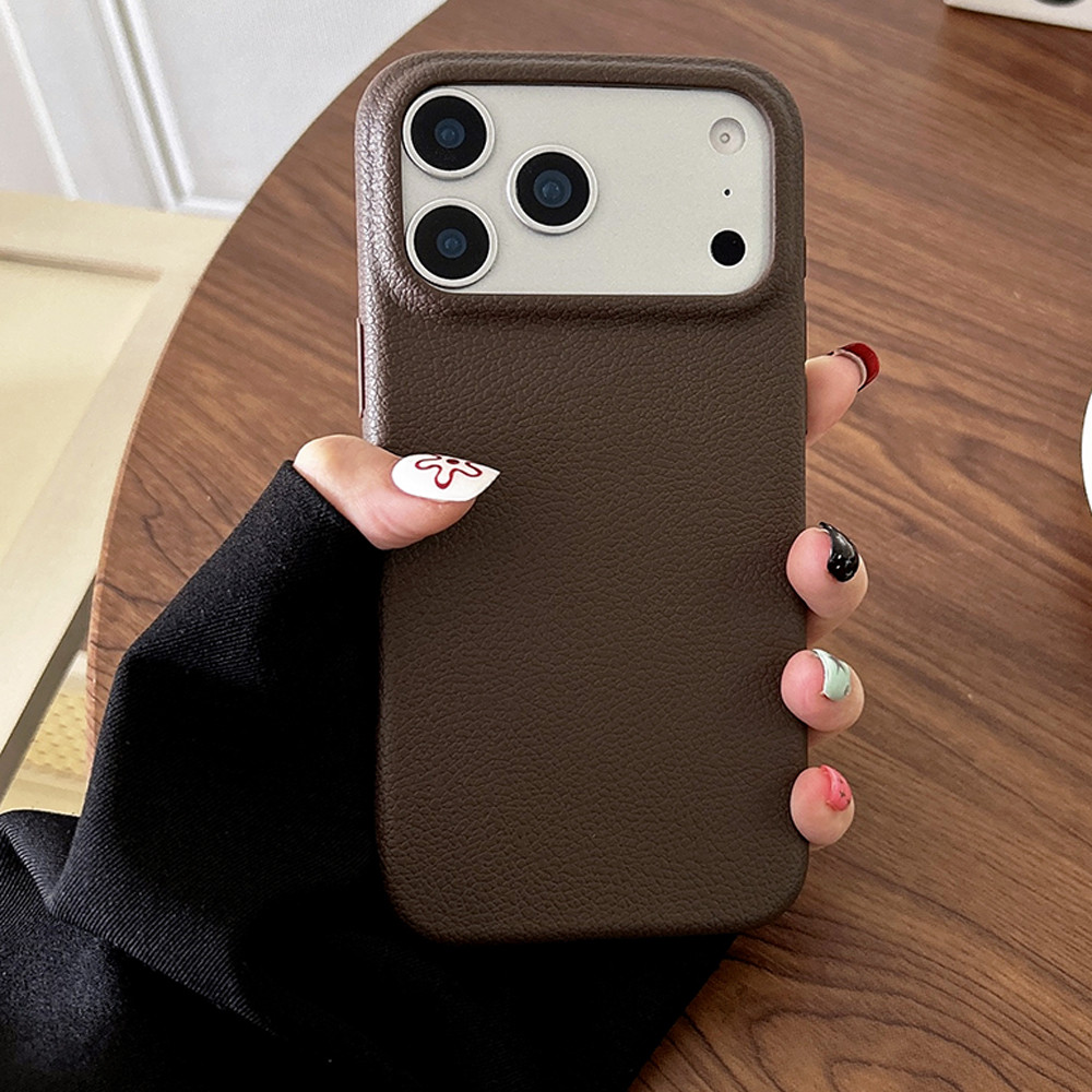 หรูหราหนังเคสโทรศัพท์สําหรับiPhone 17 Pro Max 17 Air 16 Plus 15 14 13 12 11 Pro MaxกันกระแทกSoft TPU Cover Shell