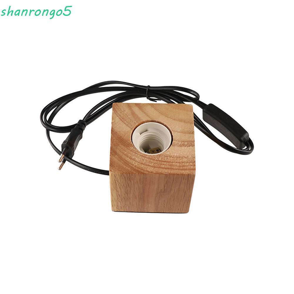 ZONAL ที่ใส่หลอดไฟในครัวเรือน 8 สไตล์ Night Light ตกแต่งบ้านไม้เนื้อแข็งห้องนั่งเล่นโคมไฟขาตั้งฐาน