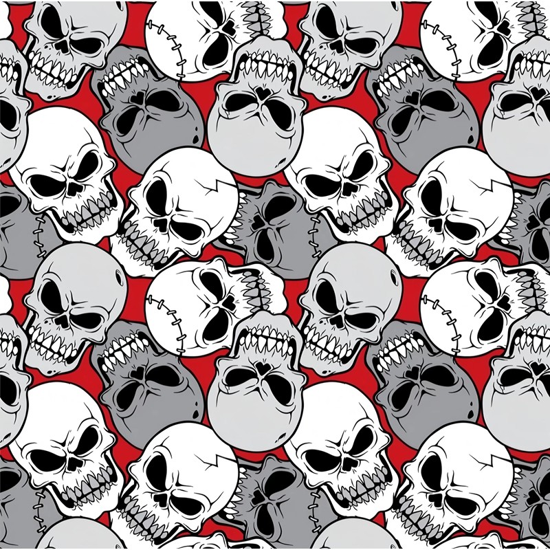 Kydex Sheet Thermo Plastic Skull Pattern สําหรับปลอก DIY