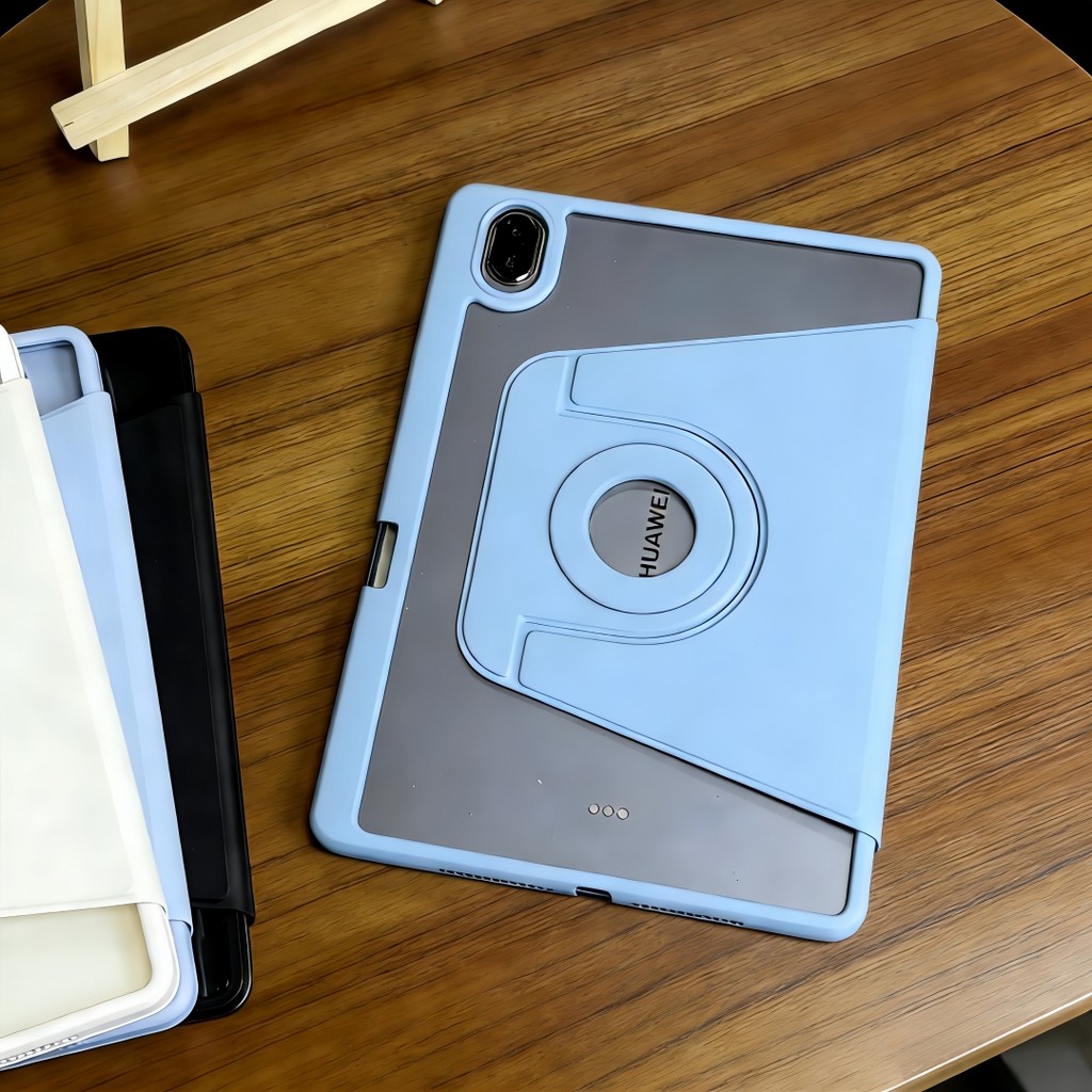 เคสอะคริลิกใสหมุน360° สำหรับ แบบหนังกันกระแทกHuawei MatePad SE11/11.5 2025/SE11/Air 11.5/11.5S
