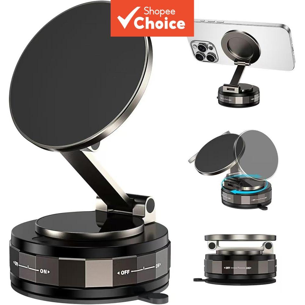 EYD VP05 360° ที่วางโทรศัพท์แบบพับได้แบบแม่เหล็กติดรถยนต์