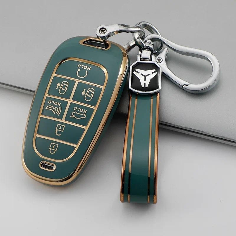 ใหม่ Soft TPU Remote Key Fob สําหรับ 2020-2021 Hyundai Sonata Nexo DN8 Santa Fe TM Tucson NX4 Staria