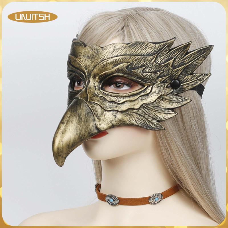 [unjitsh] หน้ากากนกอินทรีย์ สวมใส่สบาย สําหรับเทศกาล งานรื่นเริง