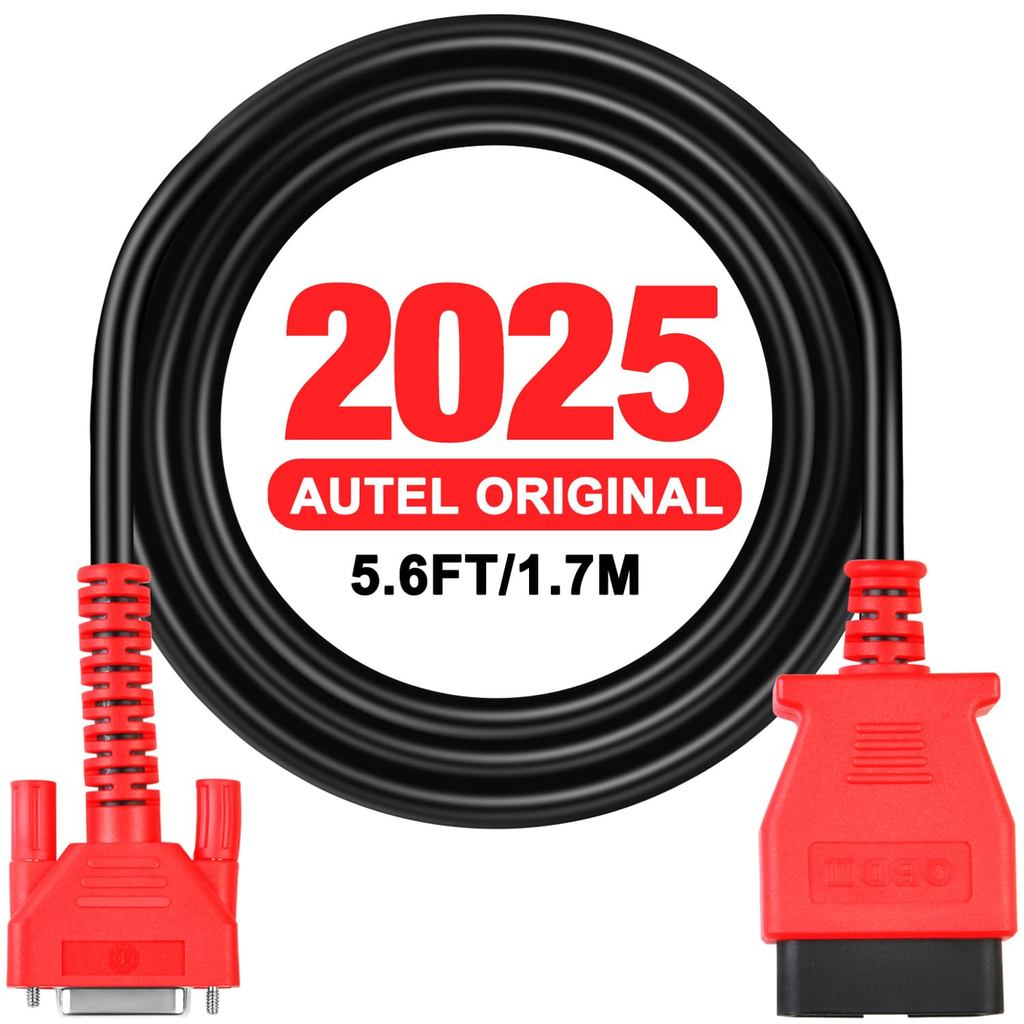 Autel Original OBD2 หลักทดสอบสาย, 5.6ft 1.7M, 16 Pin OBDII สายวินิจฉัย, ทํางานร่วมกับเครื่องสแกนเนอร
