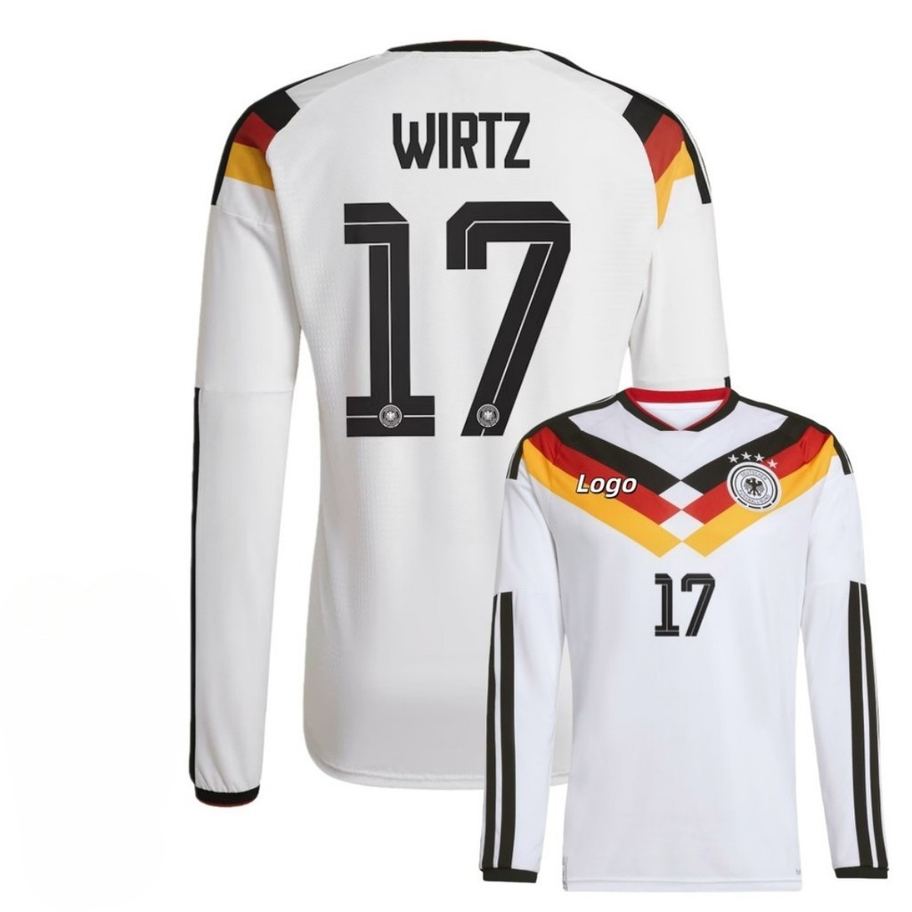 เสื้อยืดฟุตบอลแขนยาวผู้ชาย หมายเลข 17 WIRTZ