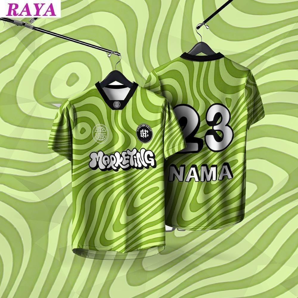 [ฟรีชื่อที่กําหนดเองหมายเลข] Jersey Retro Collar Jersi Baju ผู้ชายผู้หญิง Unisex Jersey 2025 Jersey 