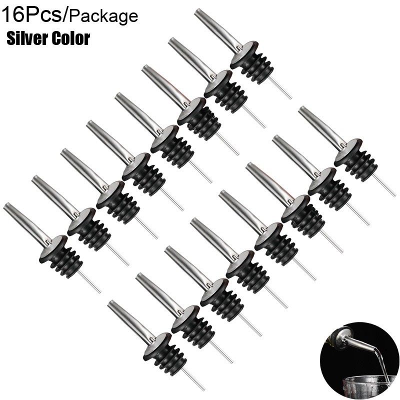 【จัดส่งทันที】จุกปิดขวดไวน์ ค็อกเทล สเตนเลส สีโรสโกลด์ สีดํา 16 ชิ้น - รูปที่ 7
