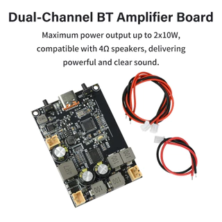 DC5V TWS โมดูลเครื่องขยายเสียงบลูทูธ 2*10W สเตอริโอเบส Enhancement Algorithm บอร์ดเครื่องขยายเสียงบลูทูธ Type-C